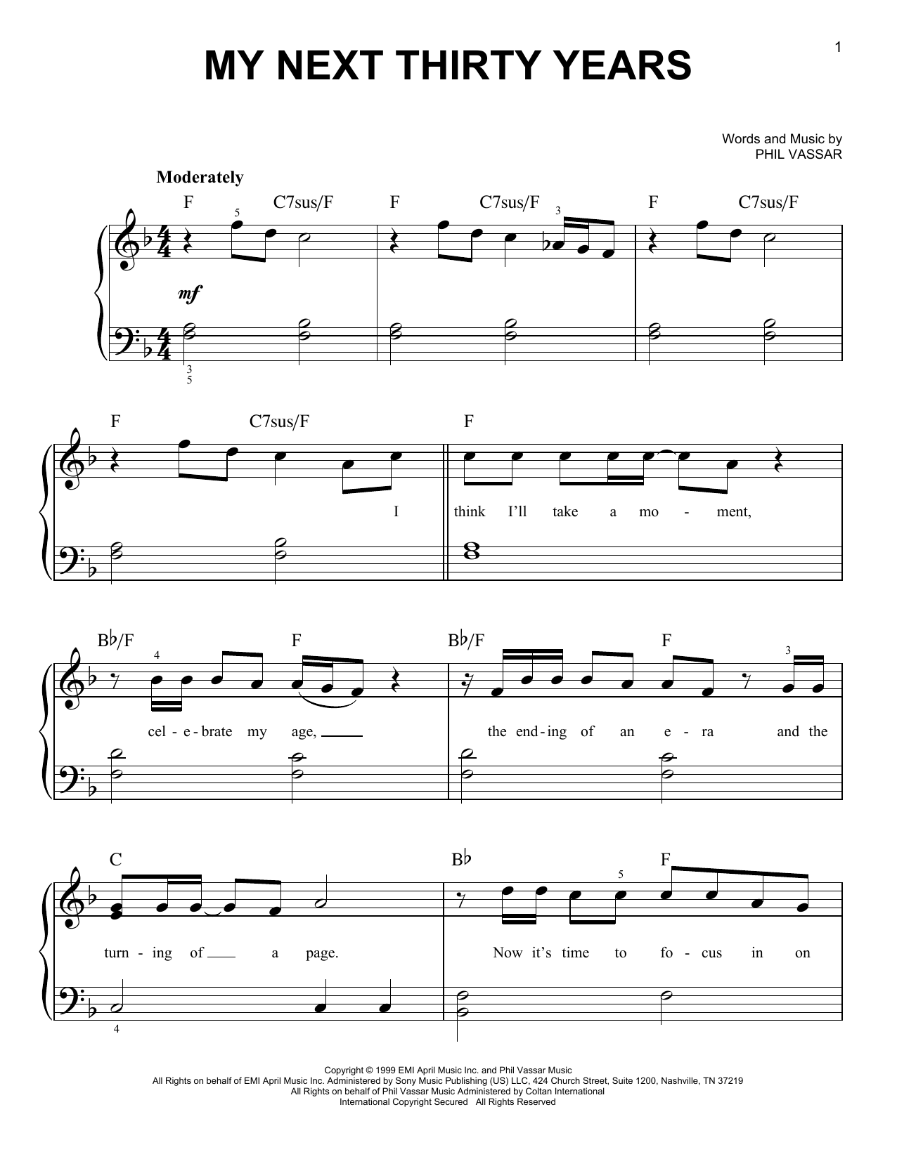 Tim McGraw My Next Thirty Years sheet music notes and chords. Download Printable PDF.