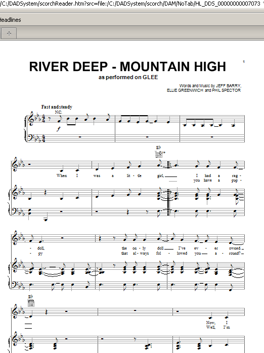 Tina Turner River Deep - Mountain High sheet music notes and chords. Download Printable PDF.