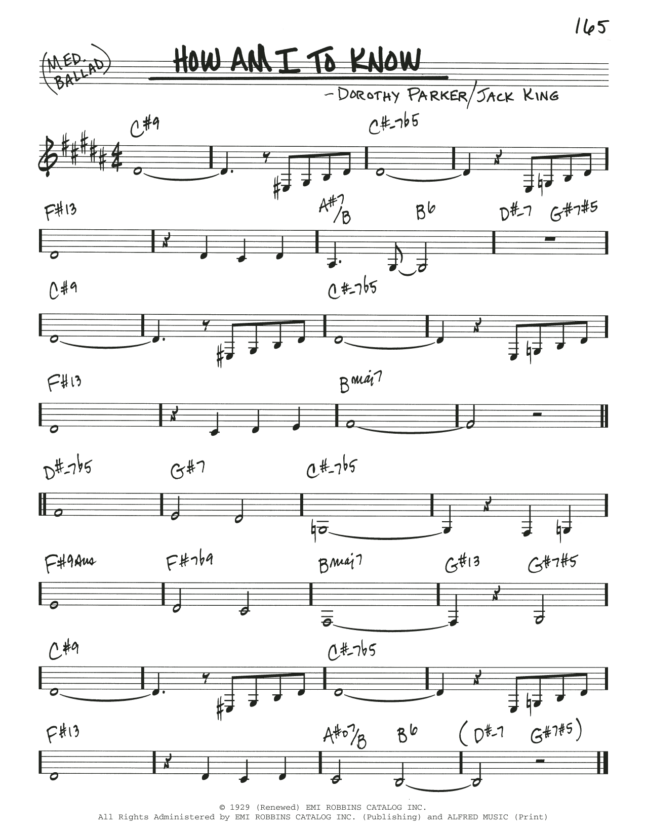 Learn to play Tommy Dorsey & His Orchestra How Am I To Know sheet music for Real Book – Melody & Chords in minutes. Price: 5.9900$ Tommy Dorsey & His Orchestra How Am I To Know sheet music notes and chords arranged for Real Book – Melody & Chords