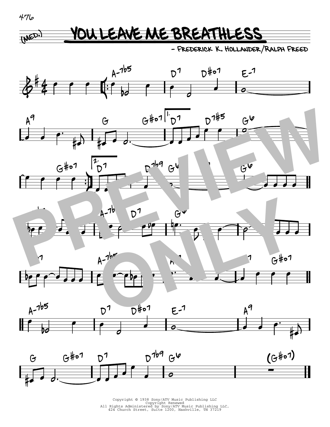 Learn to play Tommy Dorsey & His Orchestra You Leave Me Breathless sheet music for Real Book – Melody & Chords in minutes. Price: 5.9900$ Tommy Dorsey & His Orchestra You Leave Me Breathless sheet music notes and chords arranged for Real Book – Melody & Chords