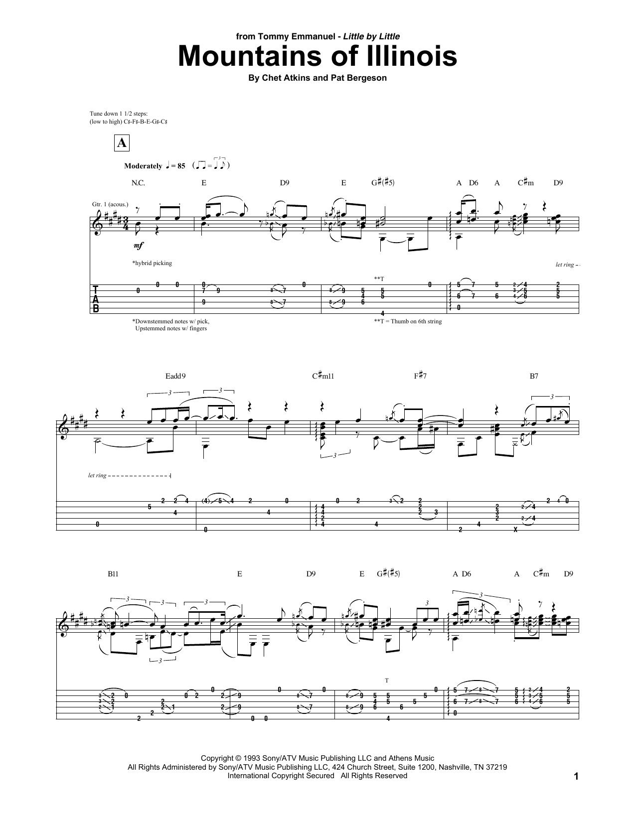 Learn to play Tommy Emmanuel Mountains Of Illinois sheet music for Guitar Tab in minutes. Price: 7.8900$ Tommy Emmanuel Mountains Of Illinois sheet music notes and chords arranged for Guitar Tab