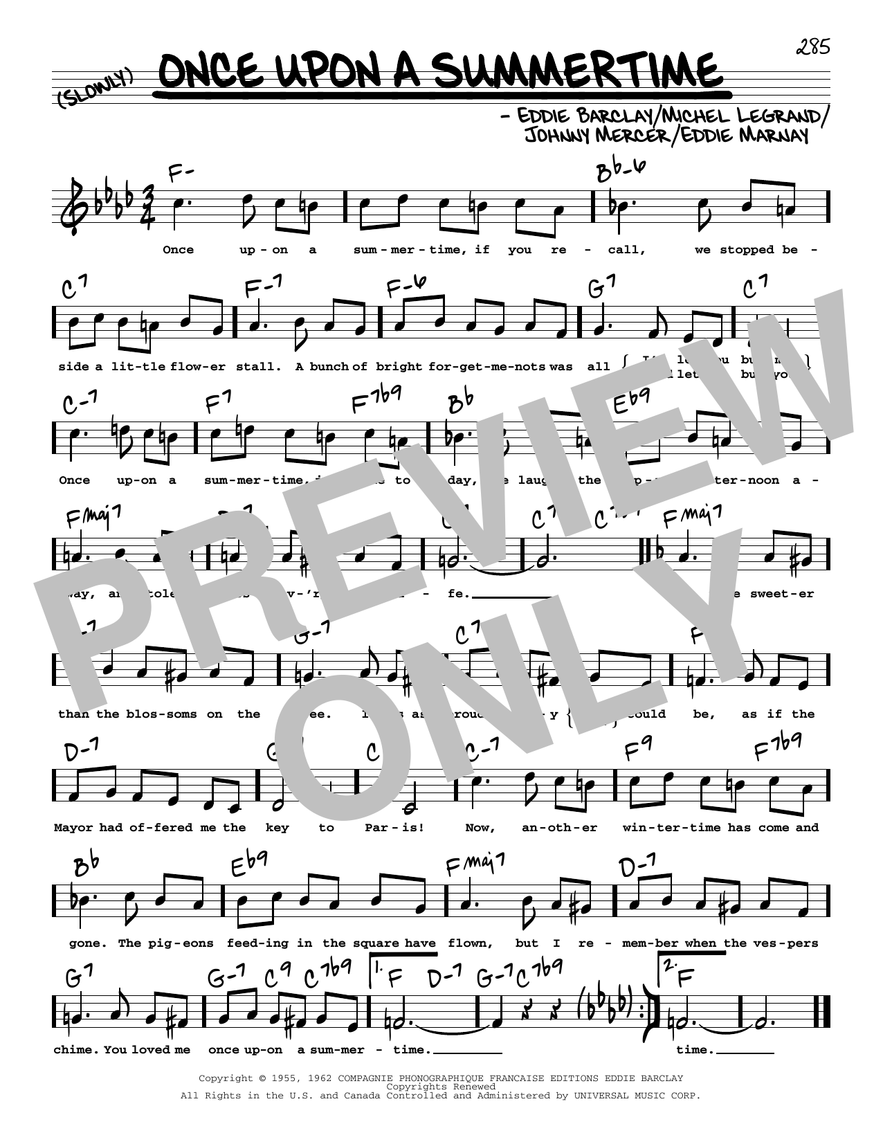 Learn to play Tony Bennett Once Upon A Summertime (High Voice) sheet music for Real Book – Melody, Lyrics & Chords in minutes. Price: 5.9900$ Tony Bennett Once Upon A Summertime (High Voice) sheet music notes and chords arranged for Real Book – Melody, Lyrics & Chords