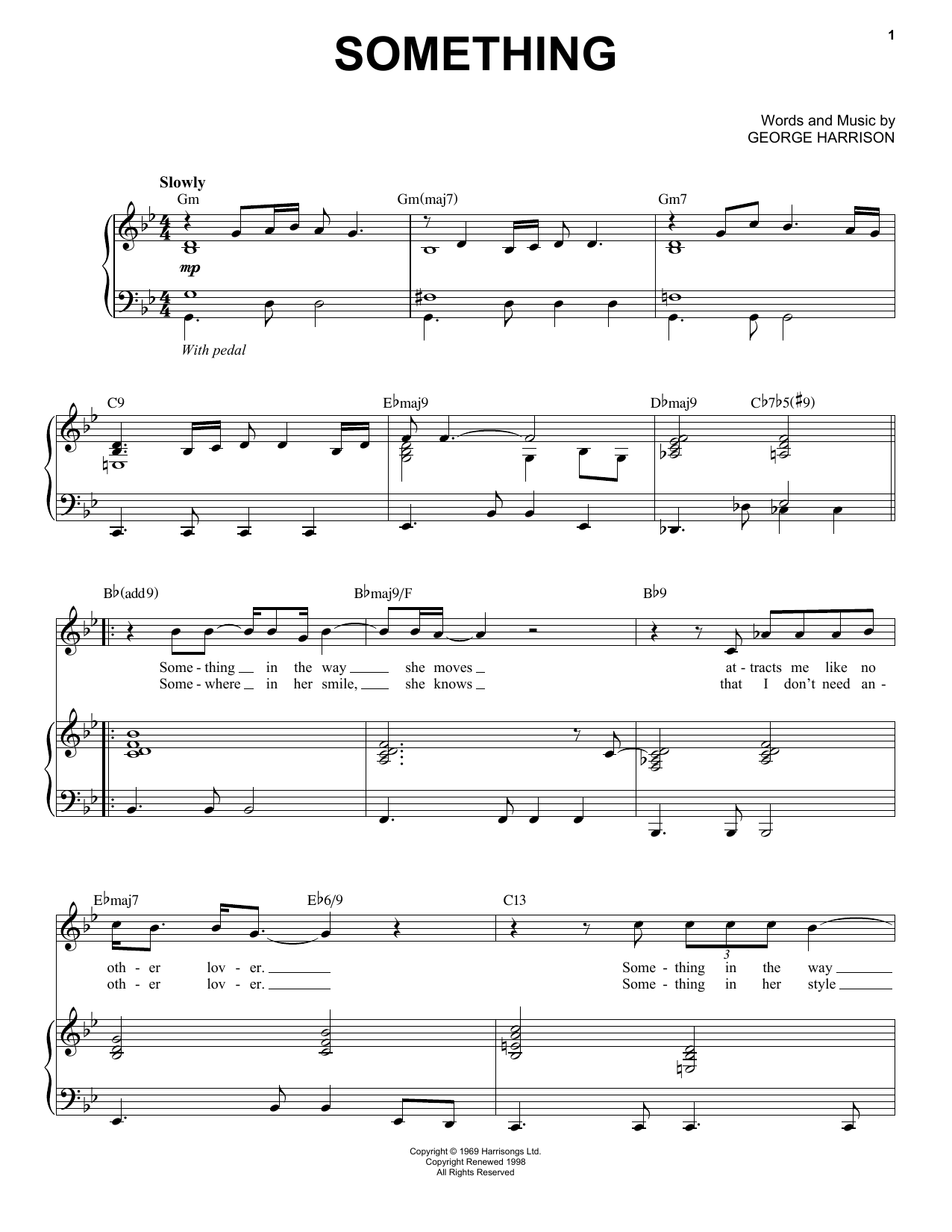 Learn to play Tony Bennett Something sheet music for Piano & Vocal in minutes. Price: 7.8900$ Tony Bennett Something sheet music notes and chords arranged for Piano & Vocal