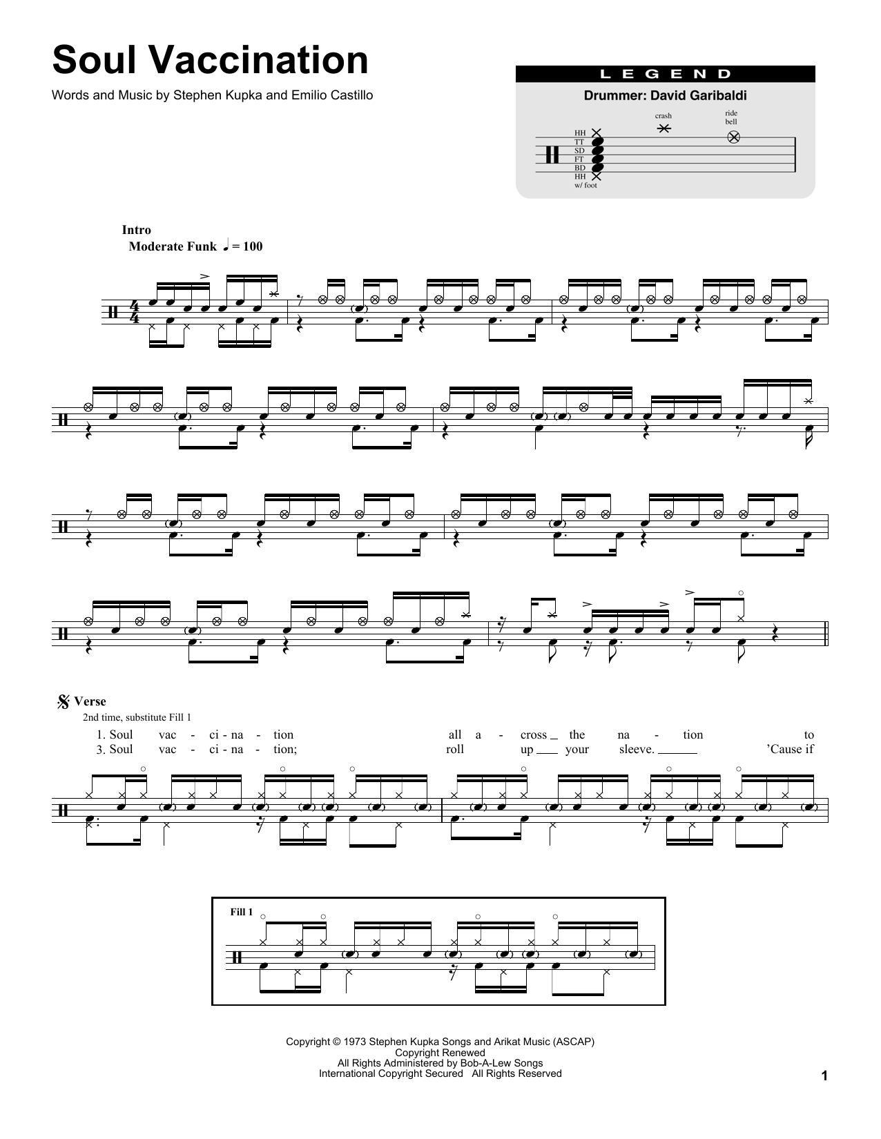 Tower Of Power Soul Vaccination sheet music notes and chords. Download Printable PDF.