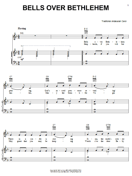 Learn to play Traditional Carol Bells Over Bethlehem sheet music for Piano, Vocal & Guitar Chords (Right-Hand Melody) in minutes. Price: 7.8900$ Traditional Carol Bells Over Bethlehem sheet music notes and chords arranged for Piano, Vocal & Guitar Chords (Right-Hand Melody)