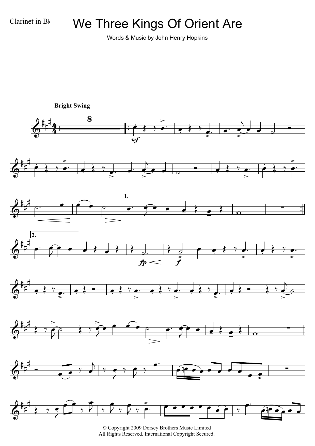 Christmas Carol We Three Kings Of Orient Are sheet music notes and chords. Download Printable PDF.