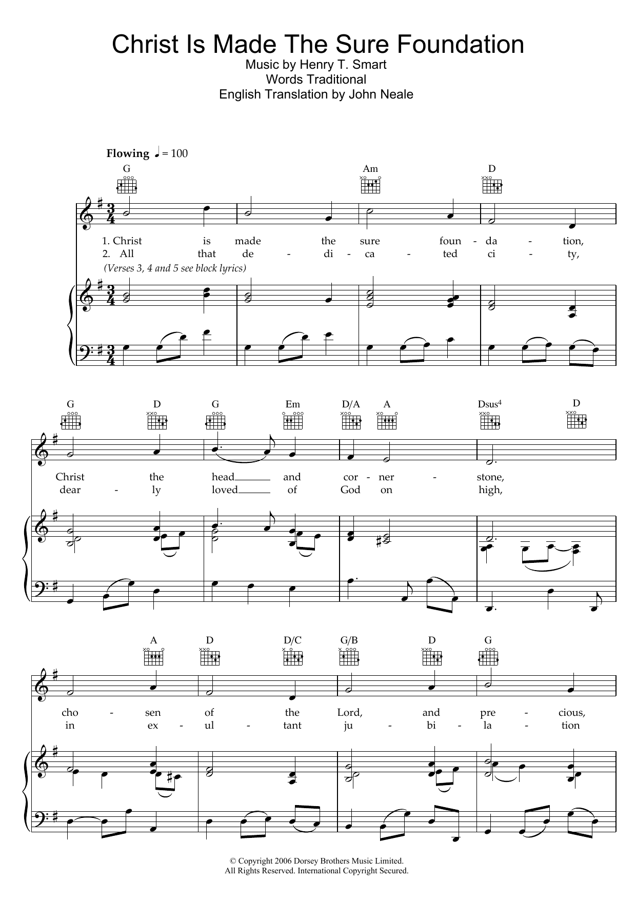 Learn to play Traditional Christ Is Made The Sure Foundation sheet music for Piano, Vocal & Guitar Chords in minutes. Price: 7.8900$ Traditional Christ Is Made The Sure Foundation sheet music notes and chords arranged for Piano, Vocal & Guitar Chords