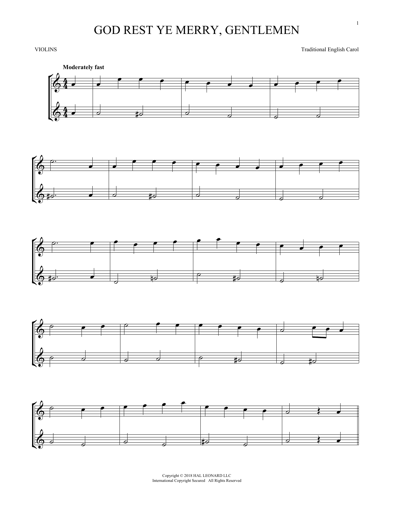 Traditional English Carol God Rest Ye Merry, Gentlemen sheet music notes and chords arranged for Tenor Sax Solo