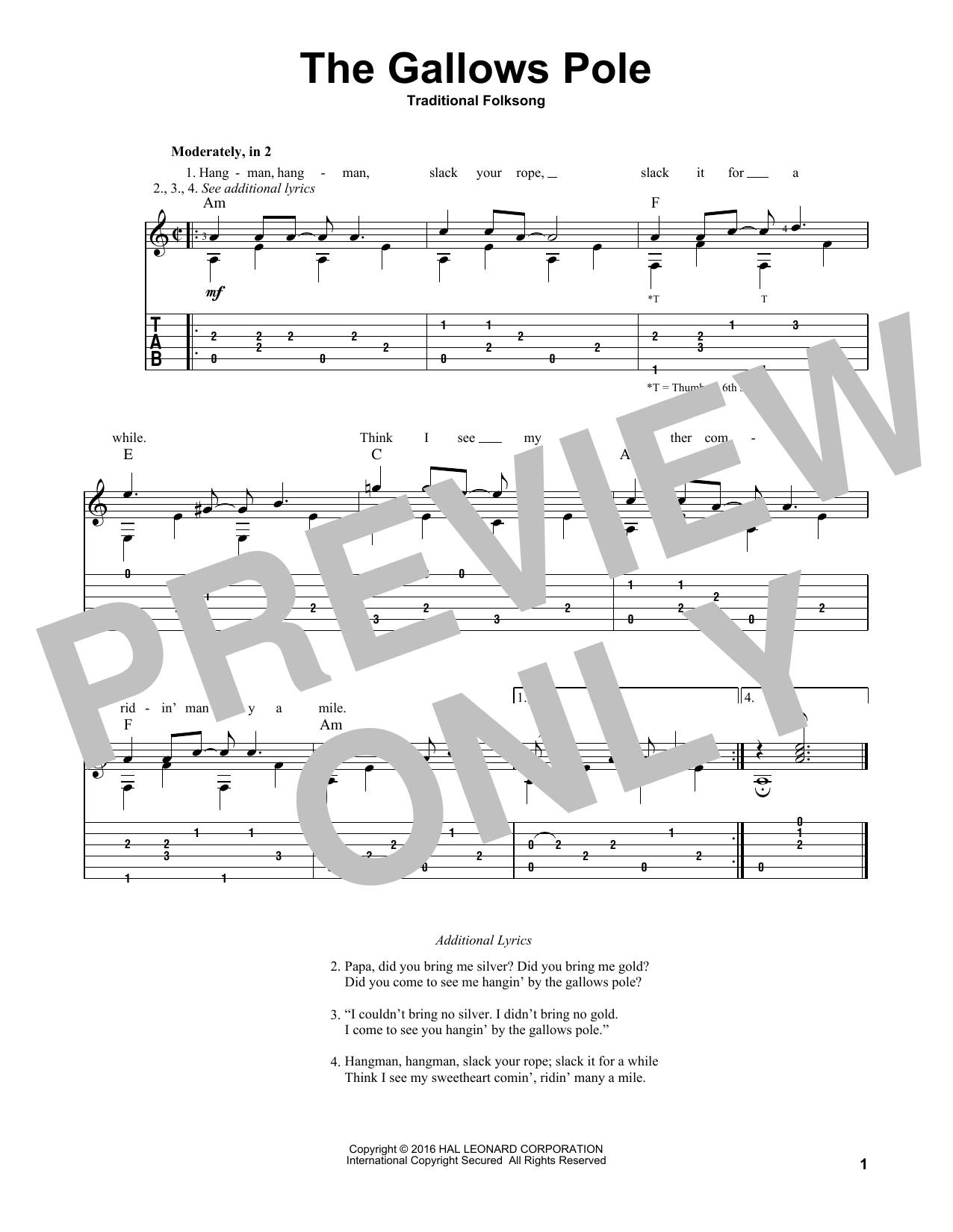 Traditional Folksong The Gallows Pole sheet music notes and chords. Download Printable PDF.