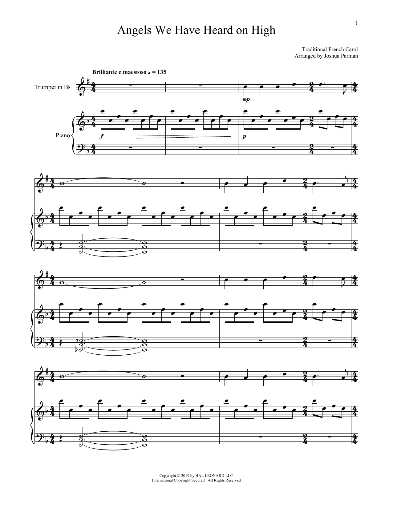 James Chadwick Angels We Have Heard On High sheet music notes and chords arranged for Clarinet Duet