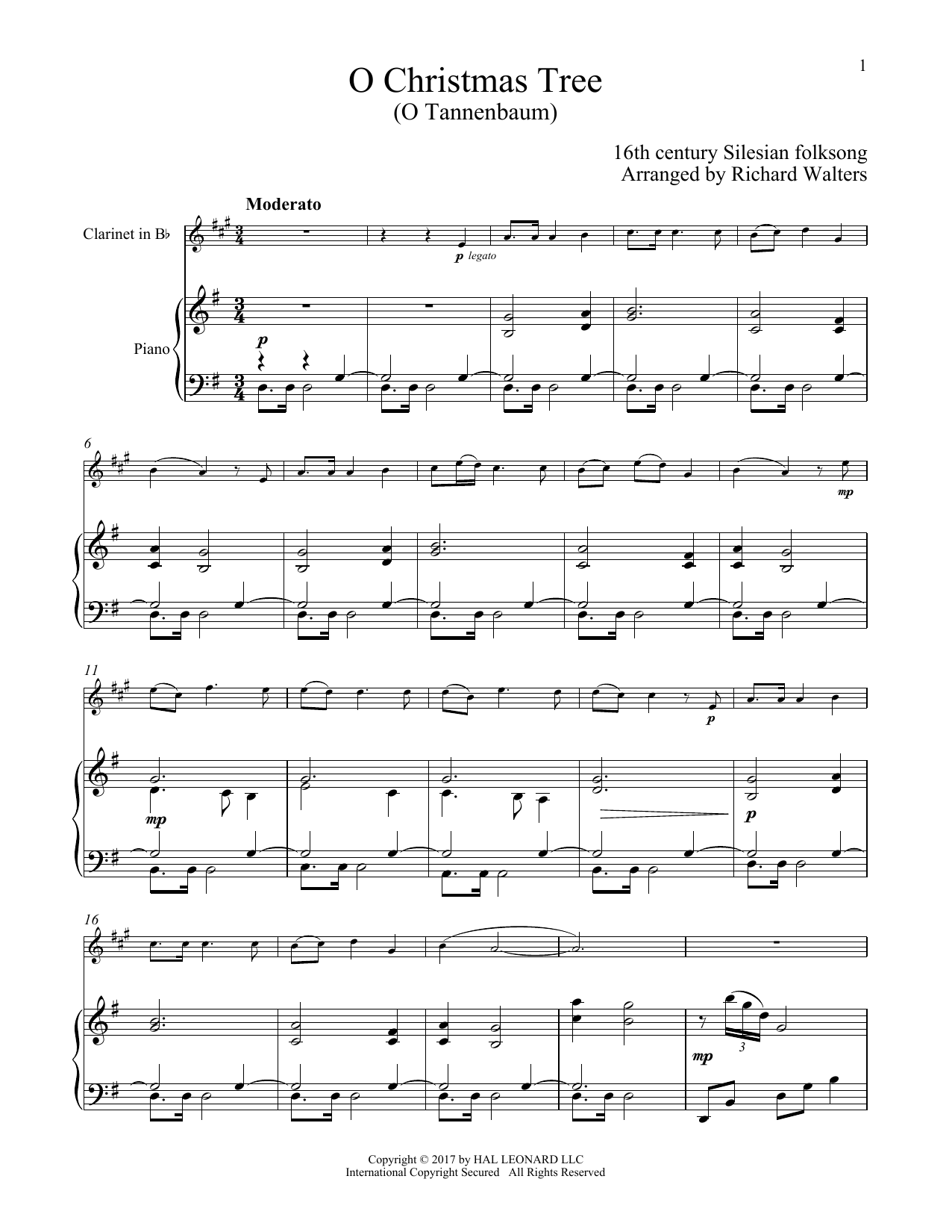 Traditional German Carol O Christmas Tree sheet music notes and chords arranged for Tenor Sax Solo