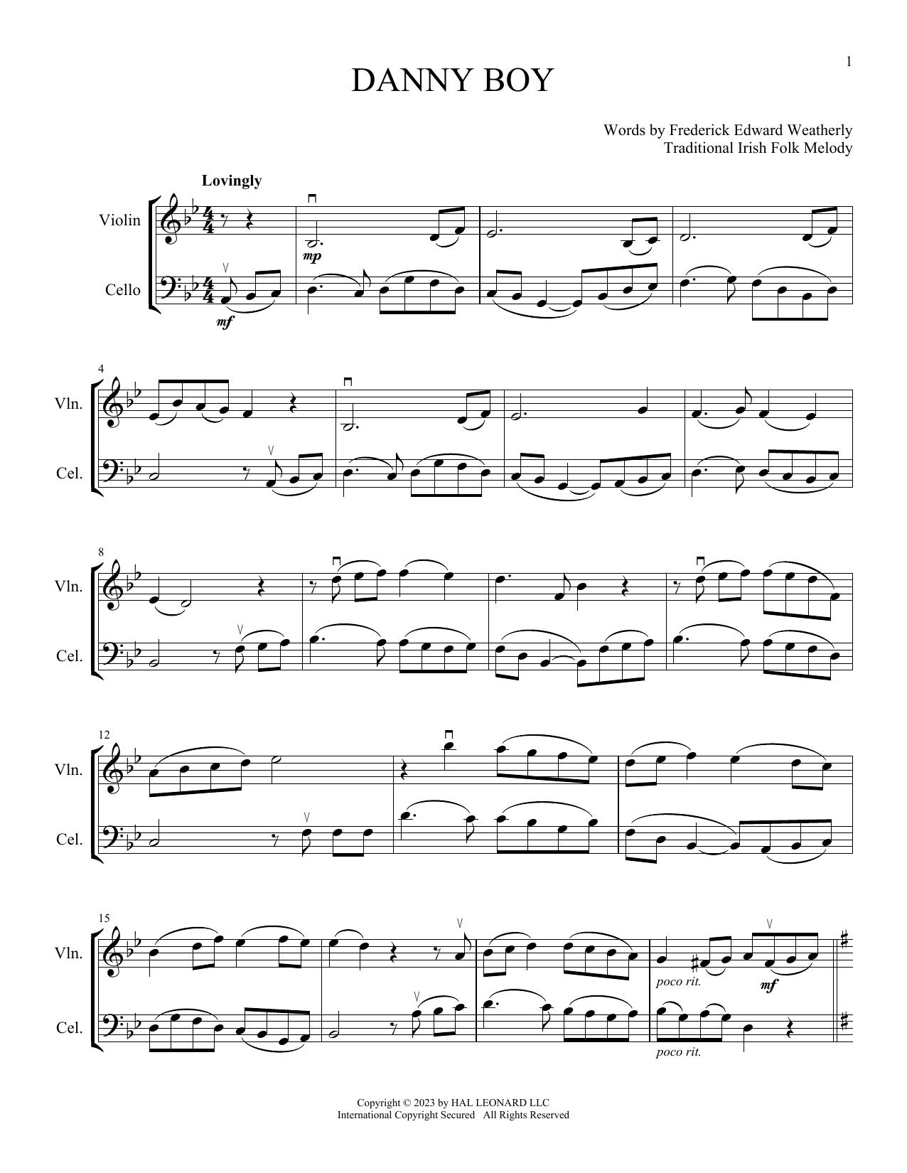 Traditional Irish Danny Boy (arr. Michelle Hynson) sheet music notes and chords. Download Printable PDF.