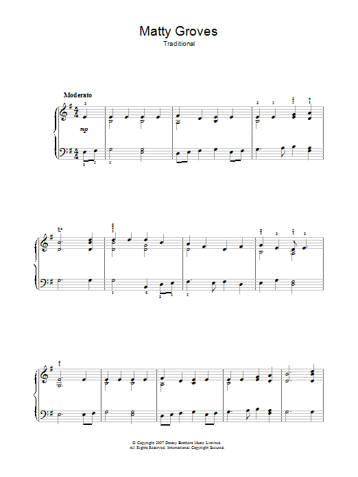 Learn to play Traditional Matty Groves sheet music for Piano, Vocal & Guitar Chords in minutes. Price: 7.8900$ Traditional Matty Groves sheet music notes and chords arranged for Piano, Vocal & Guitar Chords