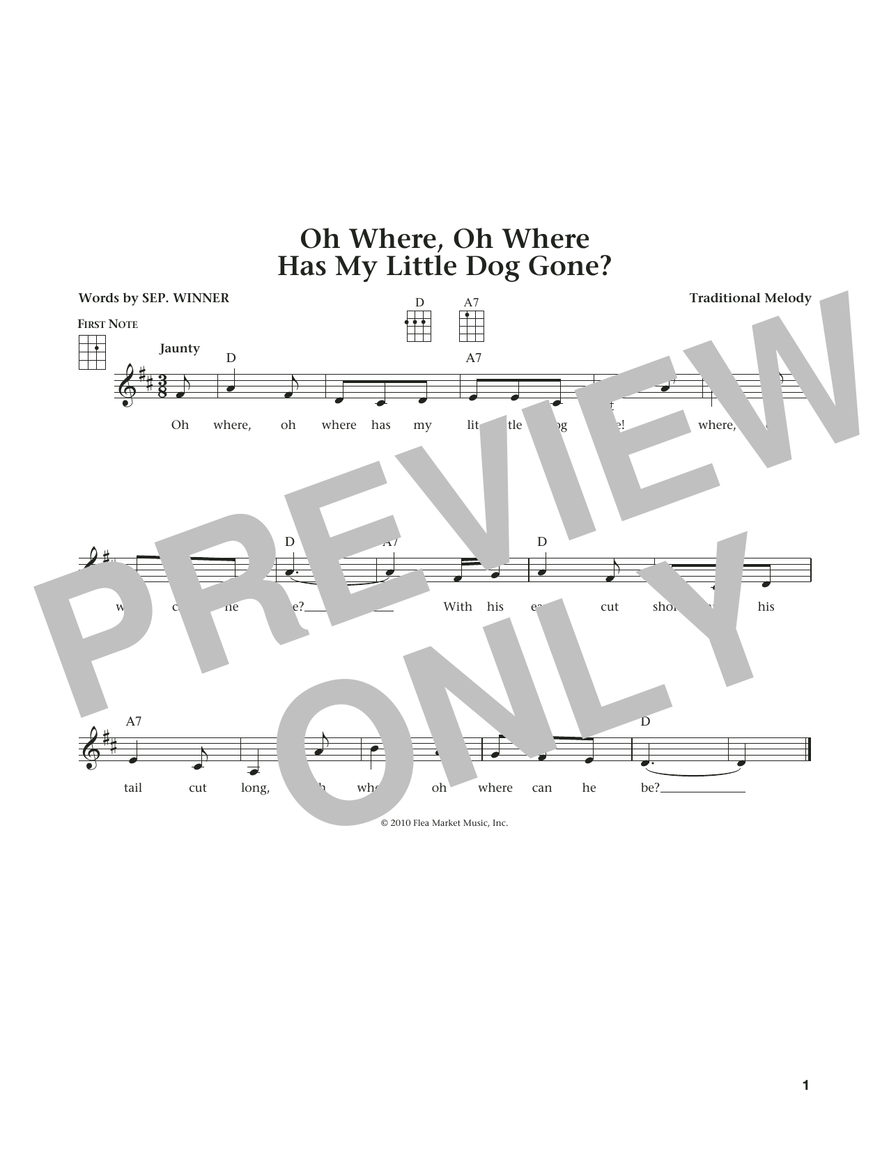 Learn to play Traditional Oh Where, Oh Where Has My Little Dog Gone (from The Daily Ukulele) (arr. Liz and Jim Beloff) sheet music for Ukulele in minutes. Price: 5.9900$ Traditional Oh Where, Oh Where Has My Little Dog Gone (from The Daily Ukulele) (arr. Liz and Jim Beloff) sheet music notes and chords arranged for Ukulele