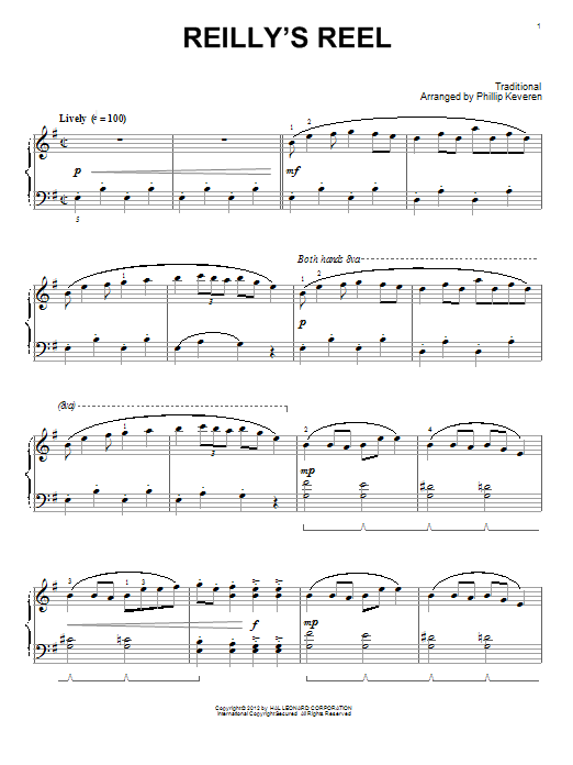 Learn to play Phillip Keveren Reilly's Reel sheet music for Piano Solo in minutes. Price: 7.8900$ Phillip Keveren Reilly's Reel sheet music notes and chords arranged for Piano Solo