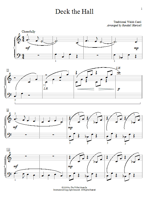 Traditional Welsh Carol Deck The Hall sheet music notes and chords arranged for Clarinet Duet