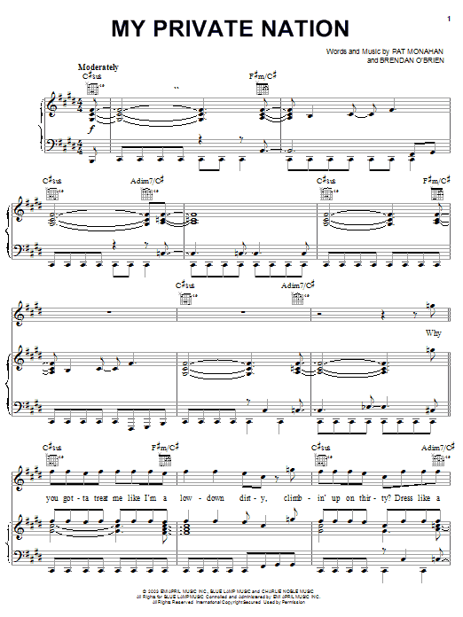 Learn to play Train My Private Nation sheet music for Guitar Tab in minutes. Price: 7.8900$ Train My Private Nation sheet music notes and chords arranged for Guitar Tab