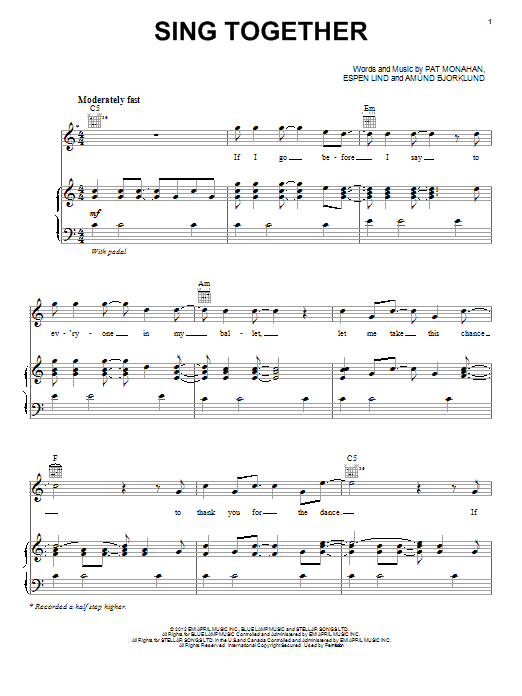 Learn to play Train Sing Together sheet music for Piano, Vocal & Guitar Chords (Right-Hand Melody) in minutes. Price: 7.8900$ Train Sing Together sheet music notes and chords arranged for Piano, Vocal & Guitar Chords (Right-Hand Melody)