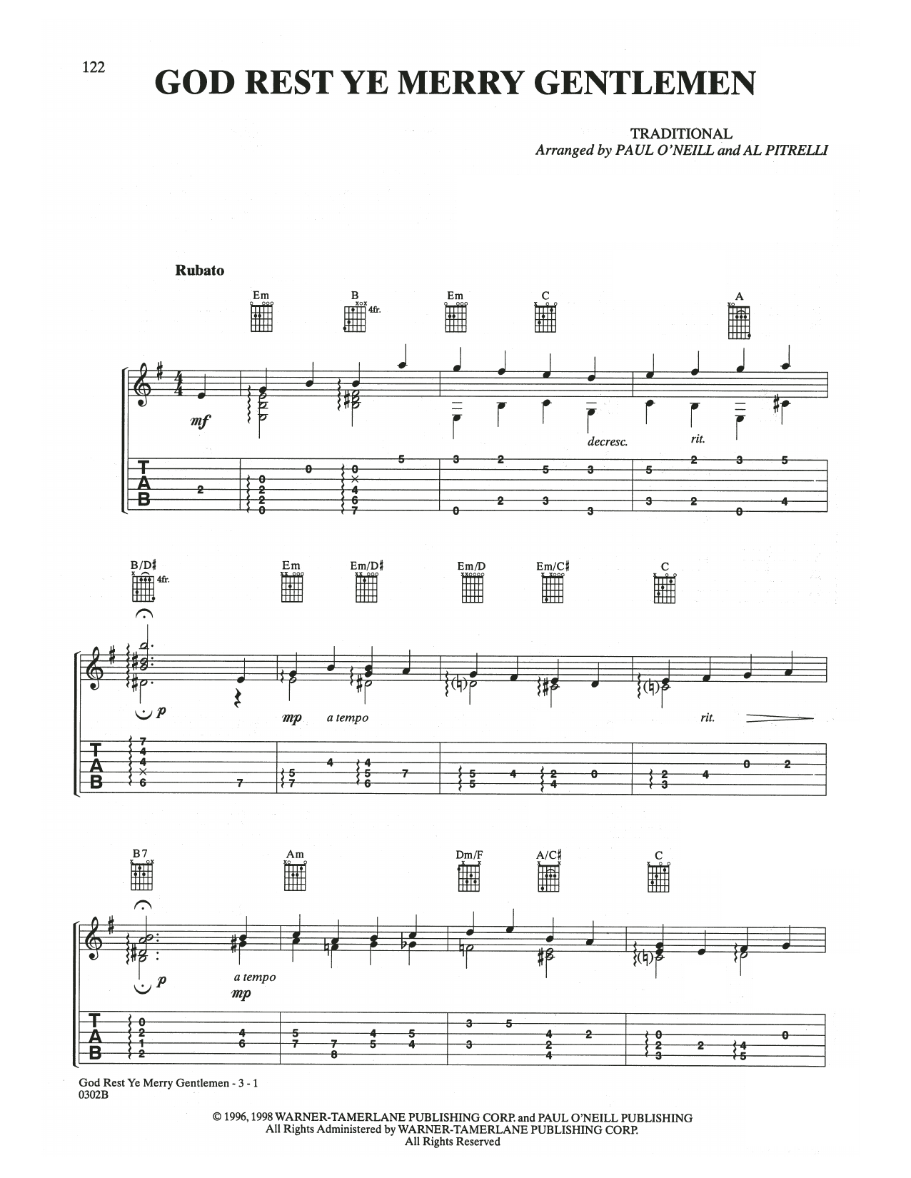 Learn to play Trans-Siberian Orchestra God Rest Ye Merry Gentlemen sheet music for Guitar Tab in minutes. Price: 7.8900$ Trans-Siberian Orchestra God Rest Ye Merry Gentlemen sheet music notes and chords arranged for Guitar Tab
