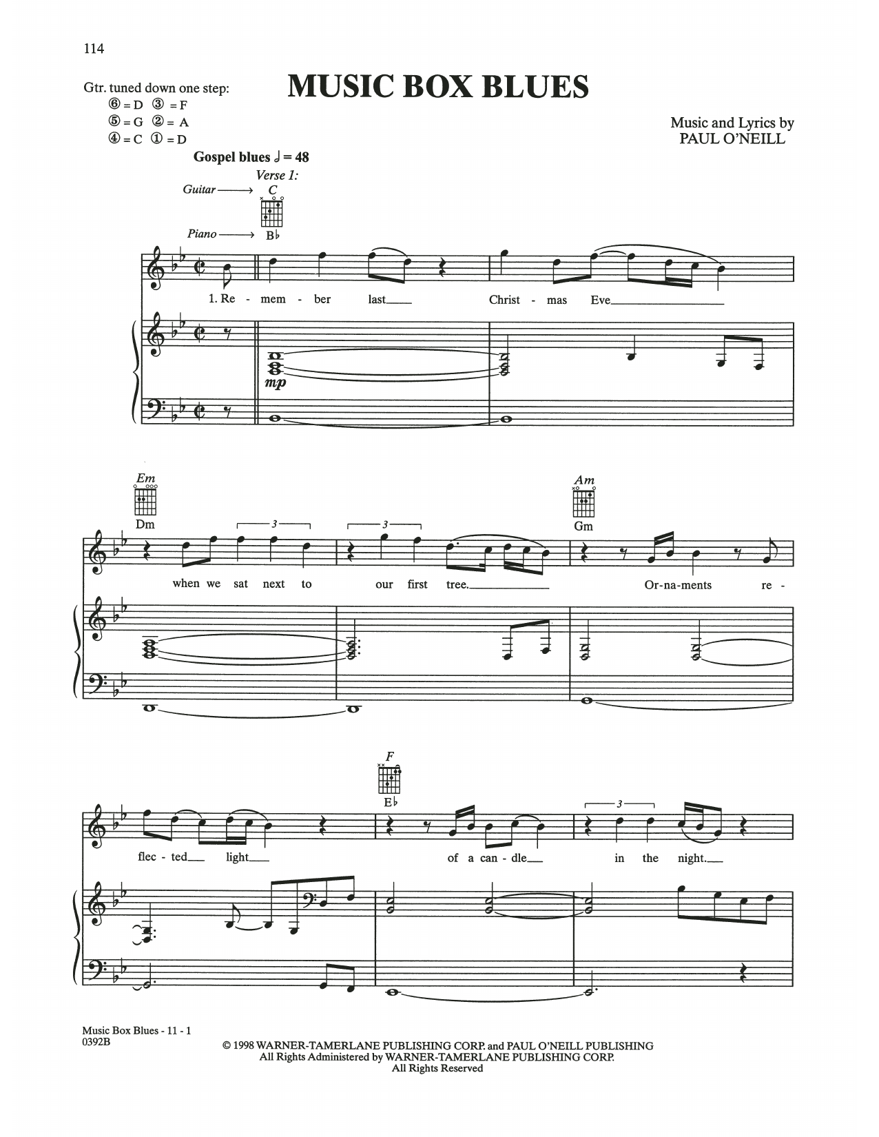 Trans-Siberian Orchestra Music Box Blues sheet music notes and chords. Download Printable PDF.