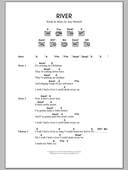 Travis River sheet music notes and chords. Download Printable PDF.