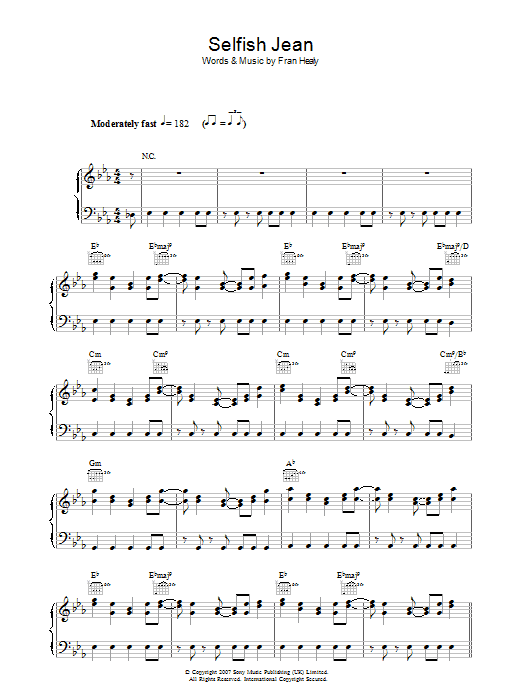 Learn to play Travis Selfish Jean sheet music for Piano, Vocal & Guitar Chords in minutes. Price: 7.8900$ Travis Selfish Jean sheet music notes and chords arranged for Piano, Vocal & Guitar Chords