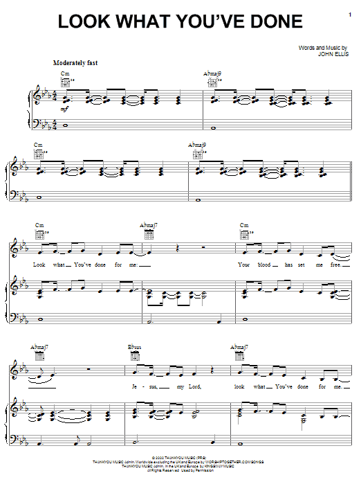 Learn to play Tree63 Look What You've Done sheet music for Piano, Vocal & Guitar Chords (Right-Hand Melody) in minutes. Price: 7.8900$ Tree63 Look What You've Done sheet music notes and chords arranged for Piano, Vocal & Guitar Chords (Right-Hand Melody)
