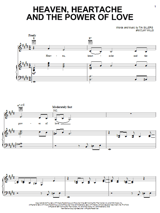 Learn to play Trisha Yearwood Heaven, Heartache And The Power Of Love sheet music for Piano, Vocal & Guitar Chords (Right-Hand Melody) in minutes. Price: 7.8900$ Trisha Yearwood Heaven, Heartache And The Power Of Love sheet music notes and chords arranged for Piano, Vocal & Guitar Chords (Right-Hand Melody)