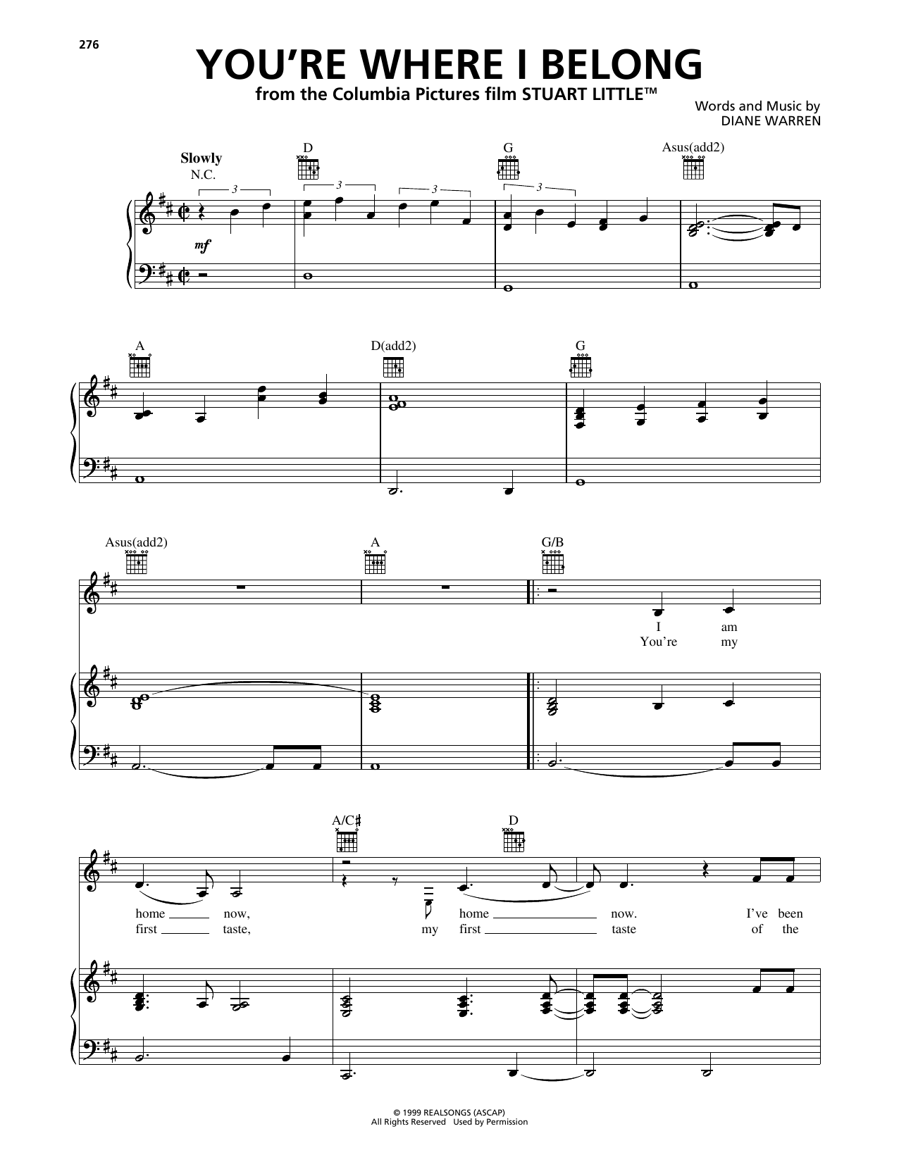 Learn to play Trisha Yearwood You're Where I Belong sheet music for Piano, Vocal & Guitar Chords (Right-Hand Melody) in minutes. Price: 7.8900$ Trisha Yearwood You're Where I Belong sheet music notes and chords arranged for Piano, Vocal & Guitar Chords (Right-Hand Melody)