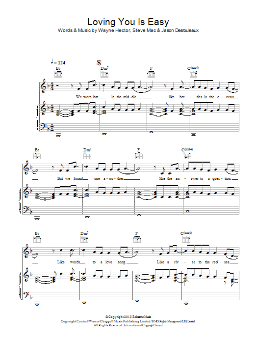 Learn to play Union J Loving You Is Easy sheet music for Piano, Vocal & Guitar Chords in minutes. Price: 7.8900$ Union J Loving You Is Easy sheet music notes and chords arranged for Piano, Vocal & Guitar Chords