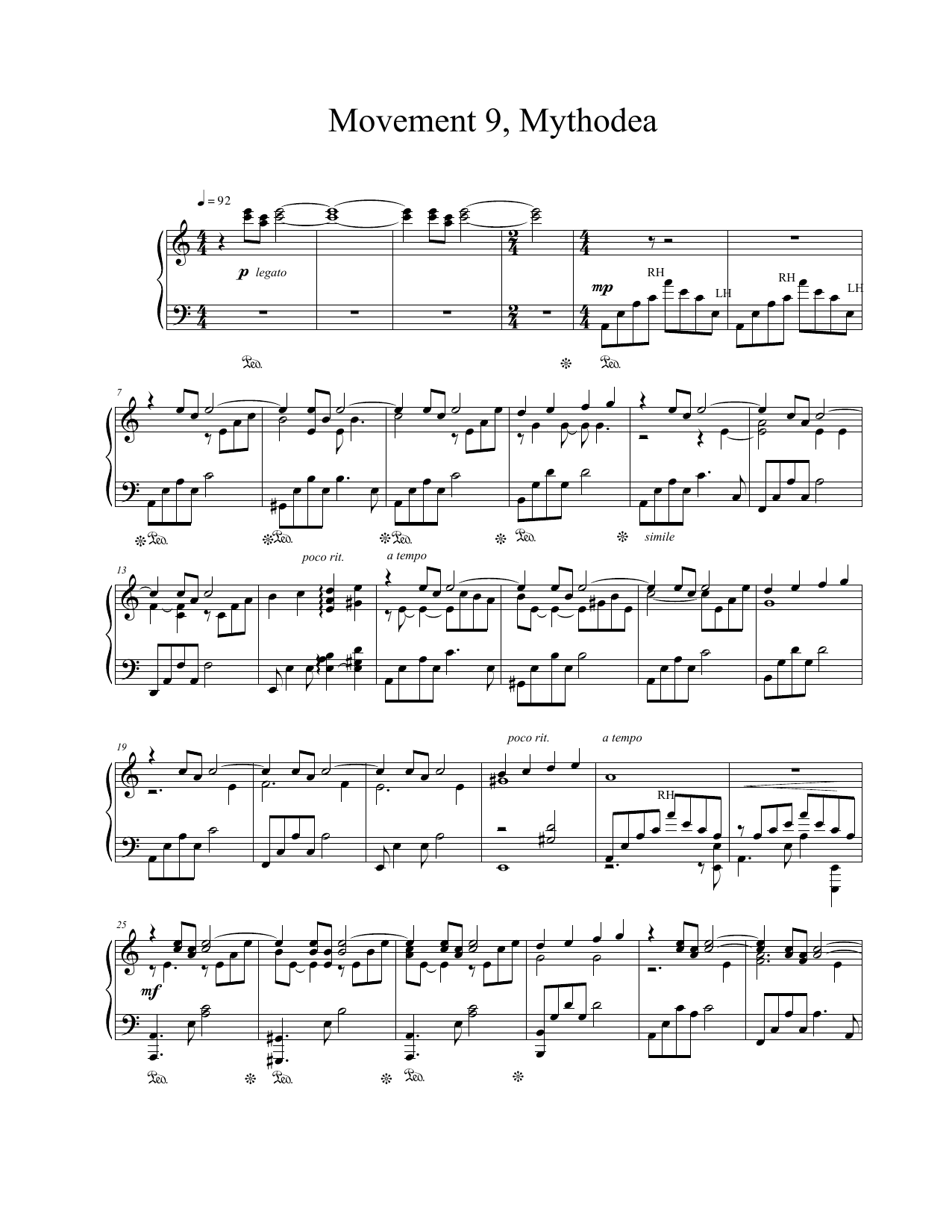 Learn to play Vangelis Movement 9, Mythodea sheet music for Piano Solo in minutes. Price: 7.8900$ Vangelis Movement 9, Mythodea sheet music notes and chords arranged for Piano Solo