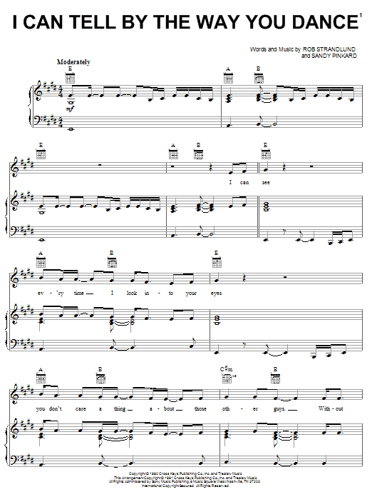 Learn to play Vern Gosdin I Can Tell By The Way You Dance (How You're Gonna Love Me Tonight) sheet music for Piano, Vocal & Guitar Chords (Right-Hand Melody) in minutes. Price: 7.8900$ Vern Gosdin I Can Tell By The Way You Dance (How You're Gonna Love Me Tonight) sheet music notes and chords arranged for Piano, Vocal & Guitar Chords (Right-Hand Melody)