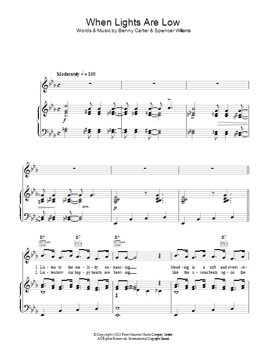 Learn to play Vic Damone When Lights Are Low sheet music for Piano, Vocal & Guitar Chords in minutes. Price: 7.8900$ Vic Damone When Lights Are Low sheet music notes and chords arranged for Piano, Vocal & Guitar Chords