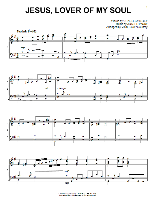 Vicki Tucker Courtney Jesus, Lover Of My Soul sheet music notes and chords. Download Printable PDF.