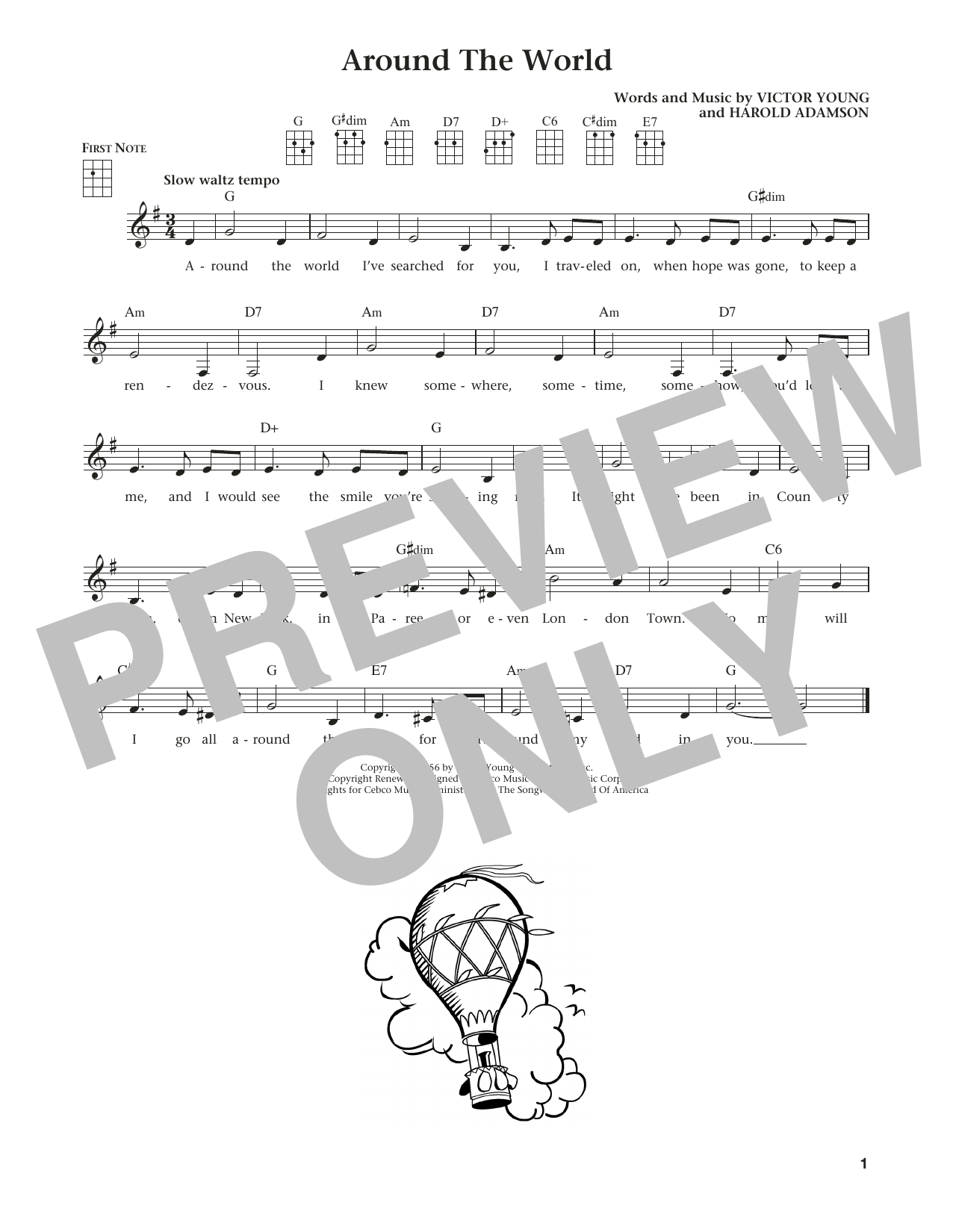 Learn to play Victor Young Around The World (from The Daily Ukulele) (arr. Liz and Jim Beloff) sheet music for Ukulele in minutes. Price: 5.9900$ Victor Young Around The World (from The Daily Ukulele) (arr. Liz and Jim Beloff) sheet music notes and chords arranged for Ukulele