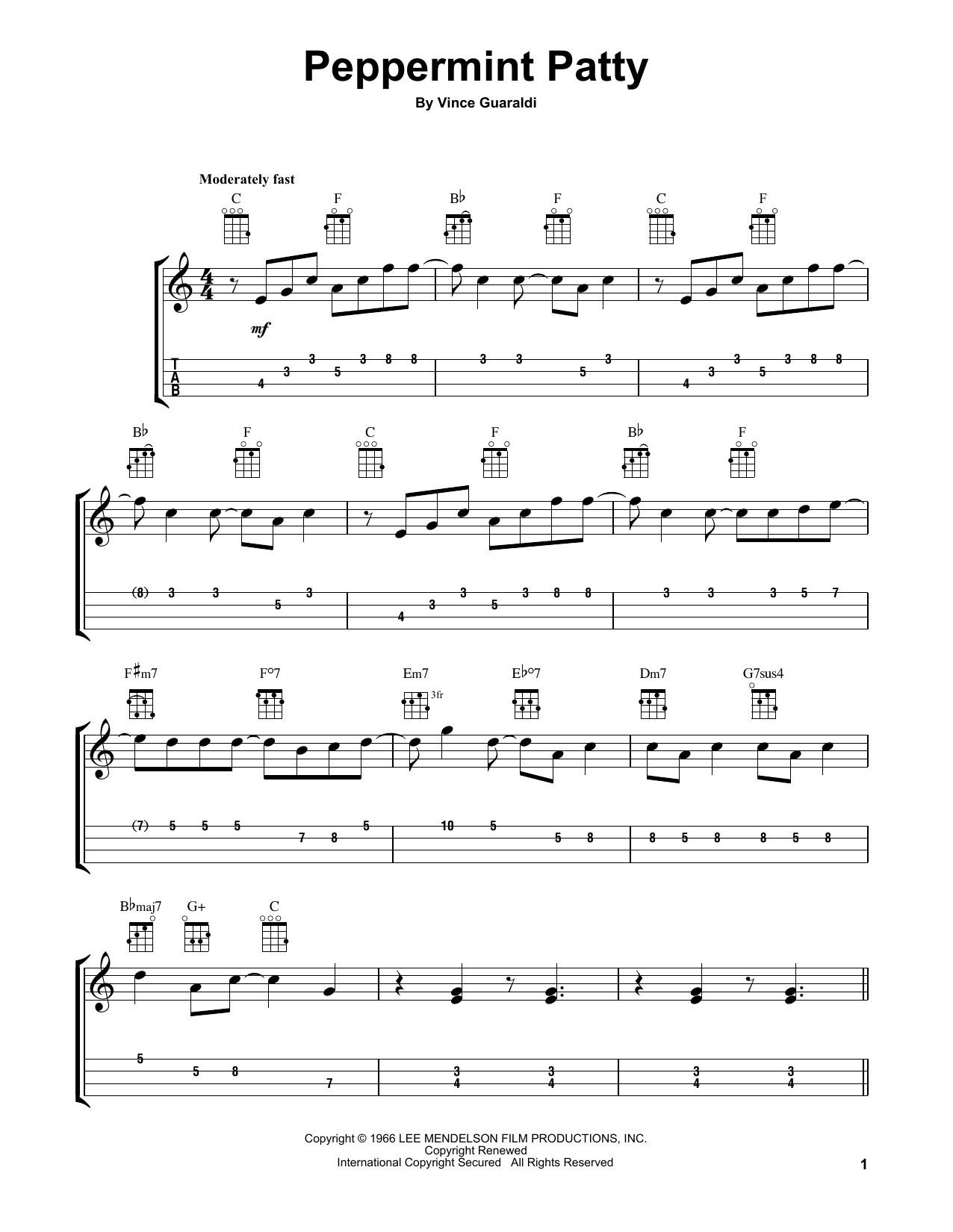 Learn to play Vince Guaraldi Peppermint Patty sheet music for Beginning Piano Solo in minutes. Price: 6.9900$ Vince Guaraldi Peppermint Patty sheet music notes and chords arranged for Beginning Piano Solo