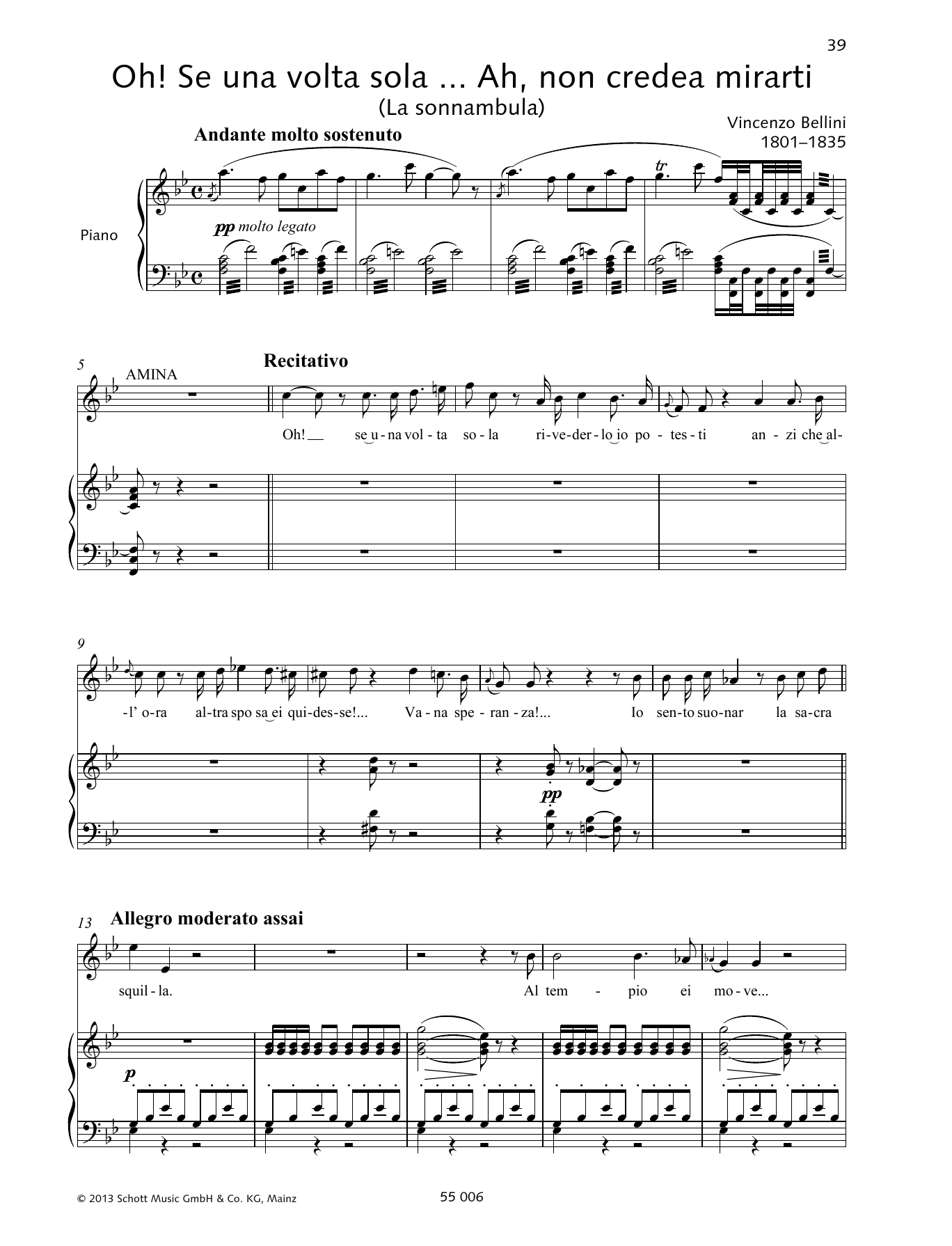 Vincenzo Bellini Ah! Non credea mirarti sheet music notes and chords. Download Printable PDF.