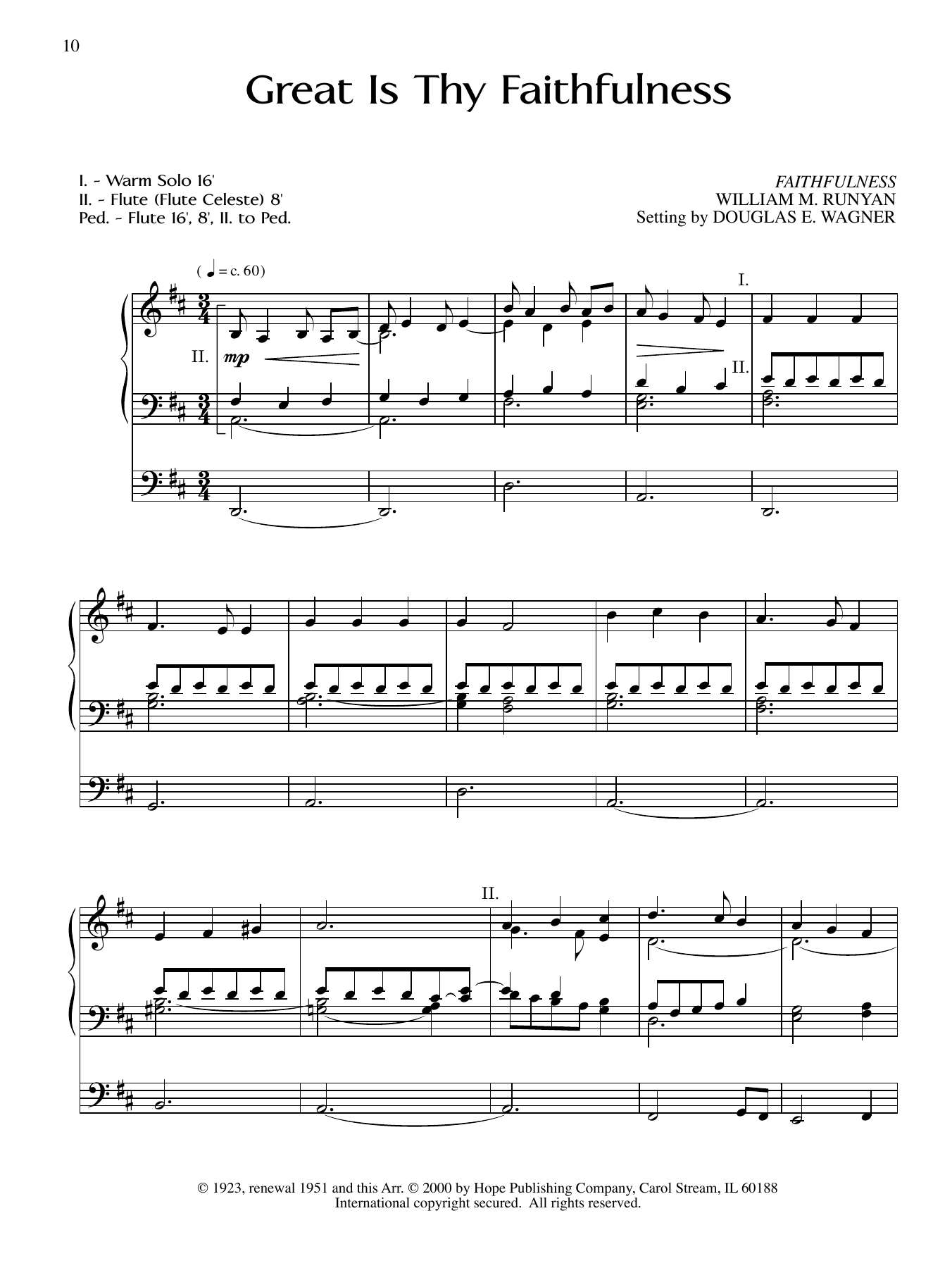 Learn to play William M. Runyan Great is They Faithfulness sheet music for Organ in minutes. Price: 6.9900$ William M. Runyan Great is They Faithfulness sheet music notes and chords arranged for Organ