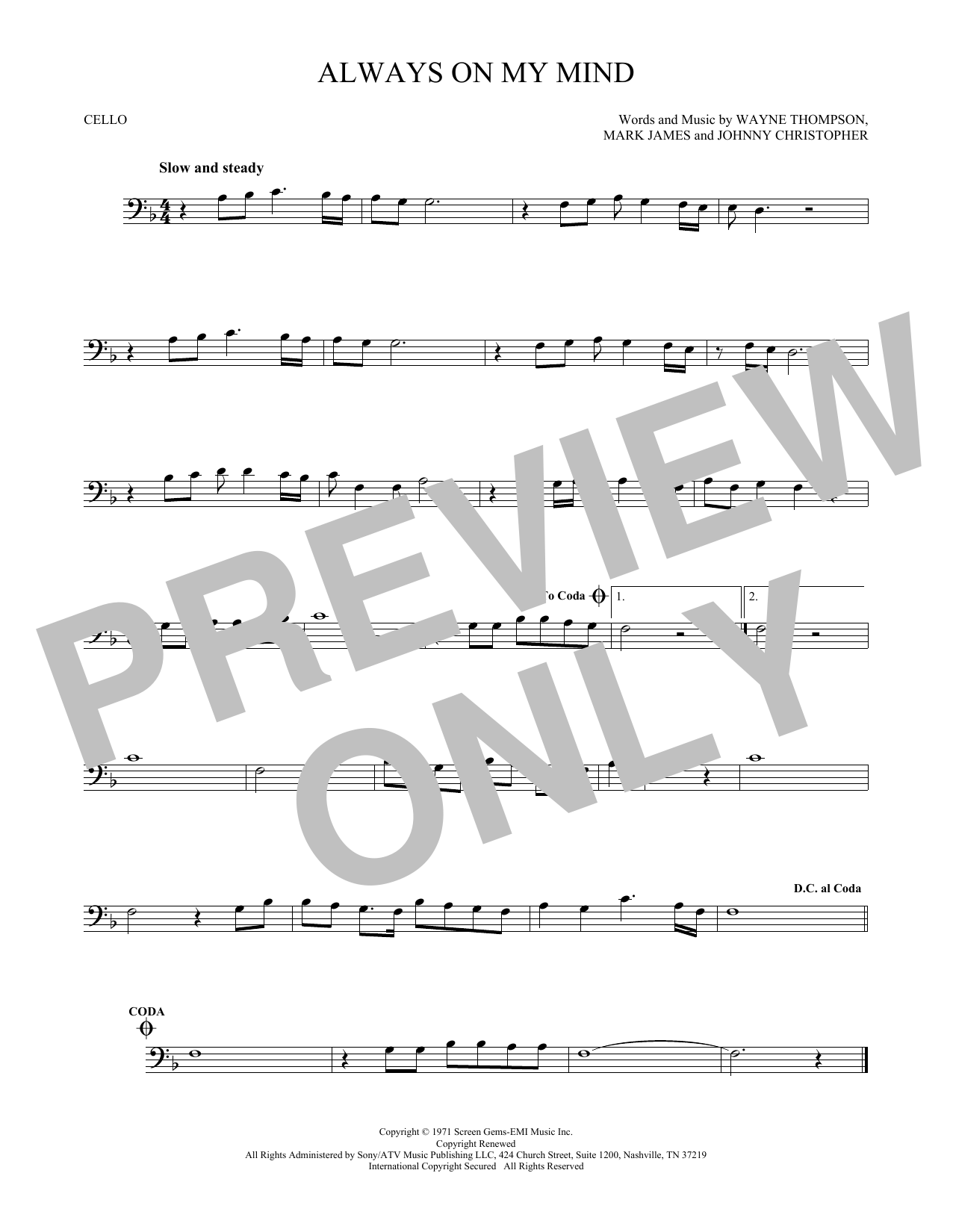 Willie Nelson Always On My Mind sheet music notes and chords arranged for Clarinet Solo