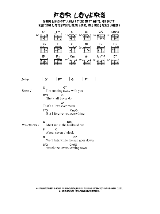 Wolfman For Lovers (feat. Pete Doherty) sheet music notes and chords. Download Printable PDF.