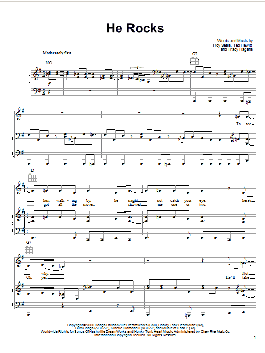 Learn to play Wynonna Judd He Rocks sheet music for Piano, Vocal & Guitar Chords (Right-Hand Melody) in minutes. Price: 7.8900$ Wynonna Judd He Rocks sheet music notes and chords arranged for Piano, Vocal & Guitar Chords (Right-Hand Melody)