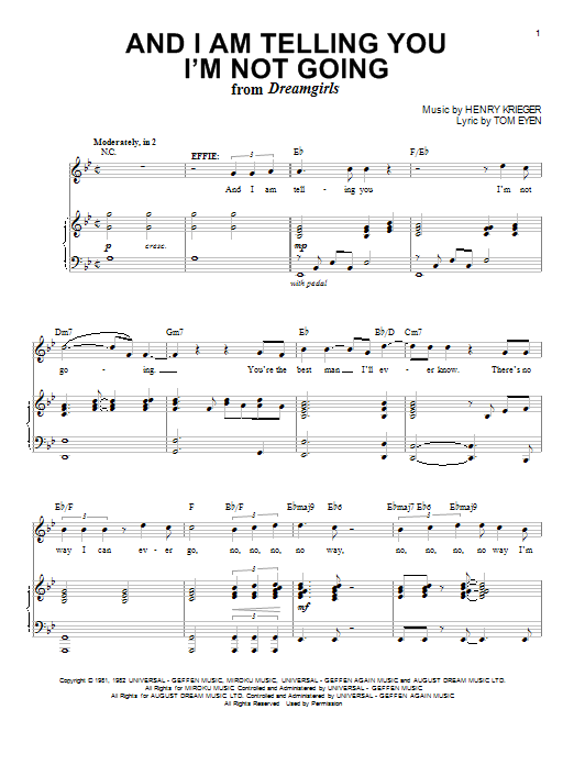 Dreamgirls vocal score pdf online Dreamgirls vocal score pdf online