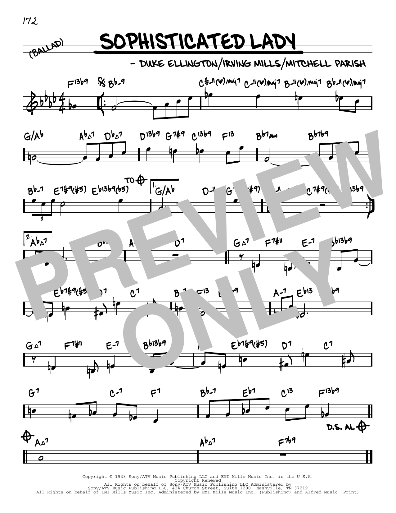 Learn to play Duke Ellington Sophisticated Lady (arr. David Hazeltine) sheet music for Real Book – Enhanced Chords in minutes. Price: 5.9900$ Duke Ellington Sophisticated Lady (arr. David Hazeltine) sheet music notes and chords arranged for Real Book – Enhanced Chords