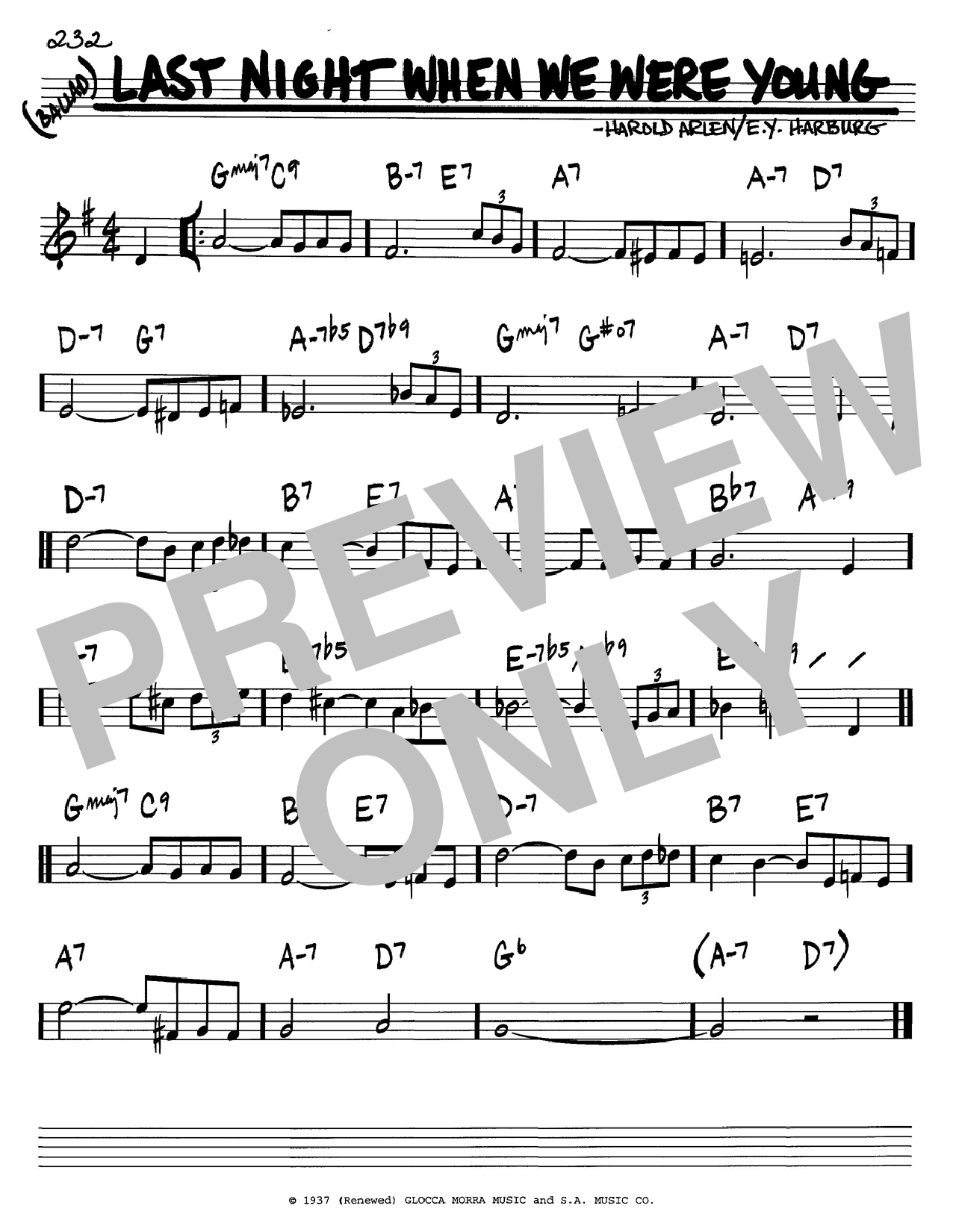 Learn to play E.Y. Harburg Last Night When We Were Young sheet music for Piano Solo in minutes. E.Y. Harburg Last Night When We Were Young sheet music notes and chords