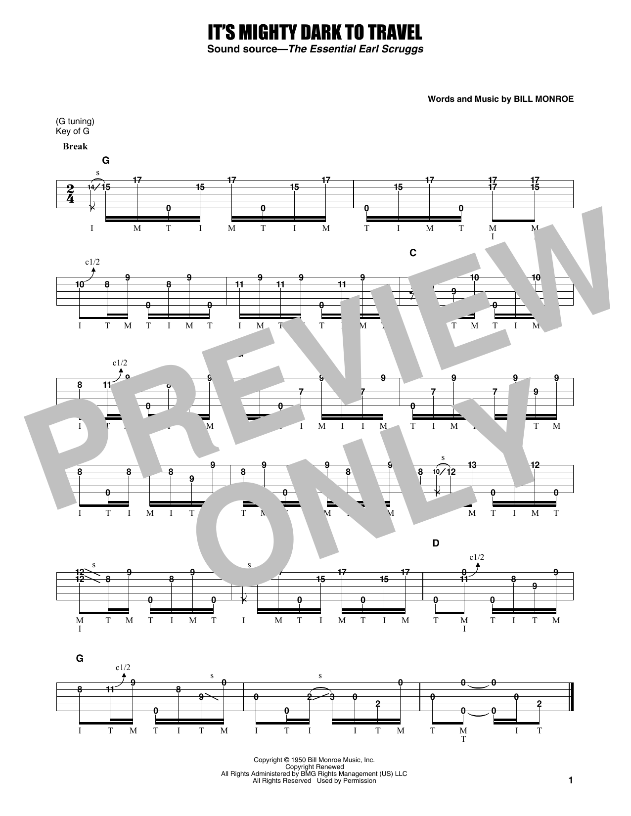 Learn to play Earl Scruggs It's Mighty Dark To Travel sheet music for Banjo Tab in minutes. Price: 7.8900$ Earl Scruggs It's Mighty Dark To Travel sheet music notes and chords arranged for Banjo Tab