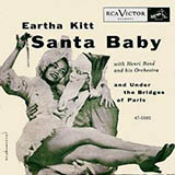Download or print Eartha Kitt Santa Baby Sheet Music Printable PDF 2-page score for Christmas / arranged Lyrics Only SKU: 24702