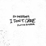 Download or print Ed Sheeran & Justin Bieber I Don't Care Sheet Music Printable PDF 7-page score for Pop / arranged Easy Piano SKU: 414622