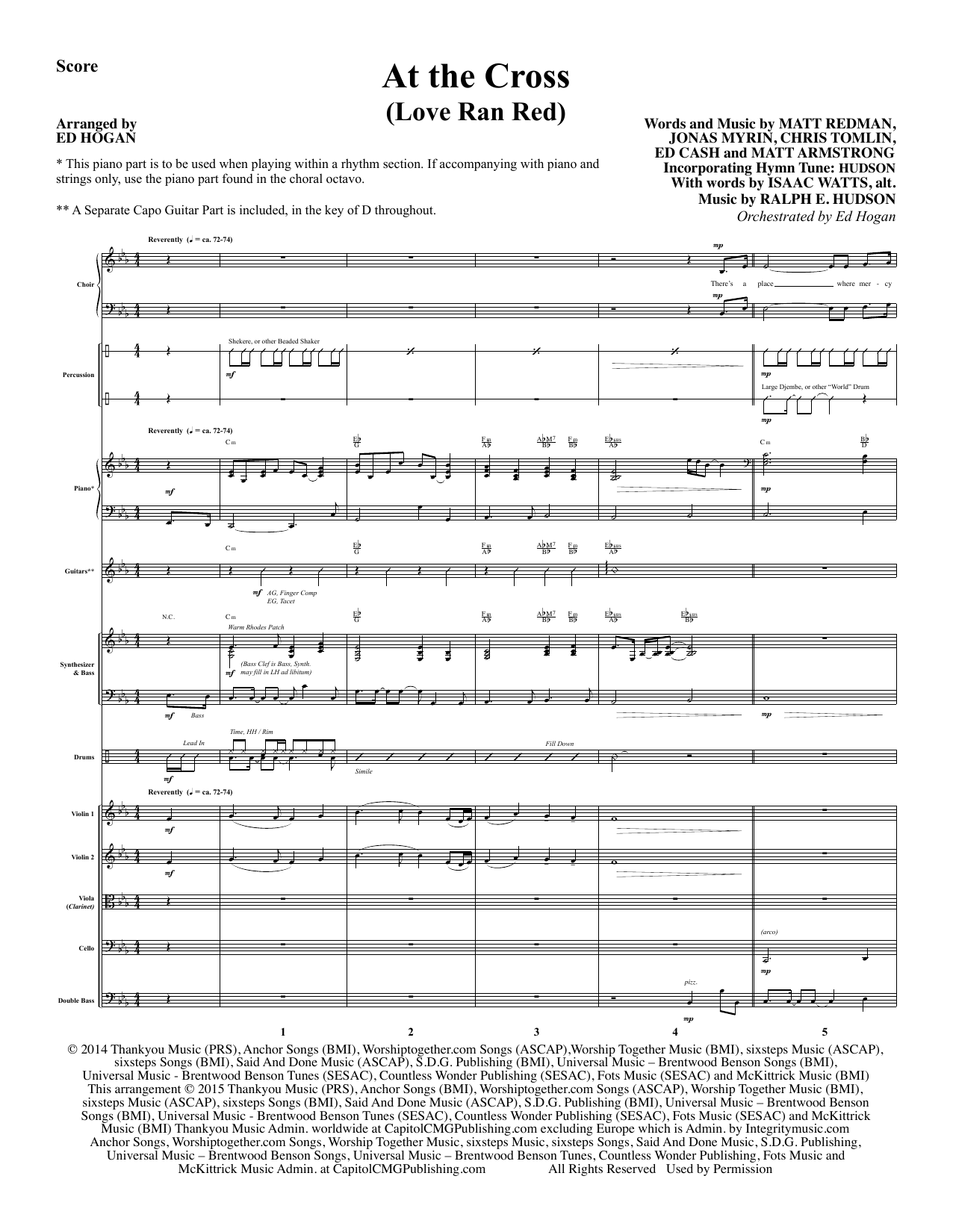 Learn to play Ed Hogan At the Cross - Full Score sheet music for Choir Instrumental Pak in minutes. Ed Hogan At the Cross - Full Score sheet music notes and chords. Download Printable PDF.