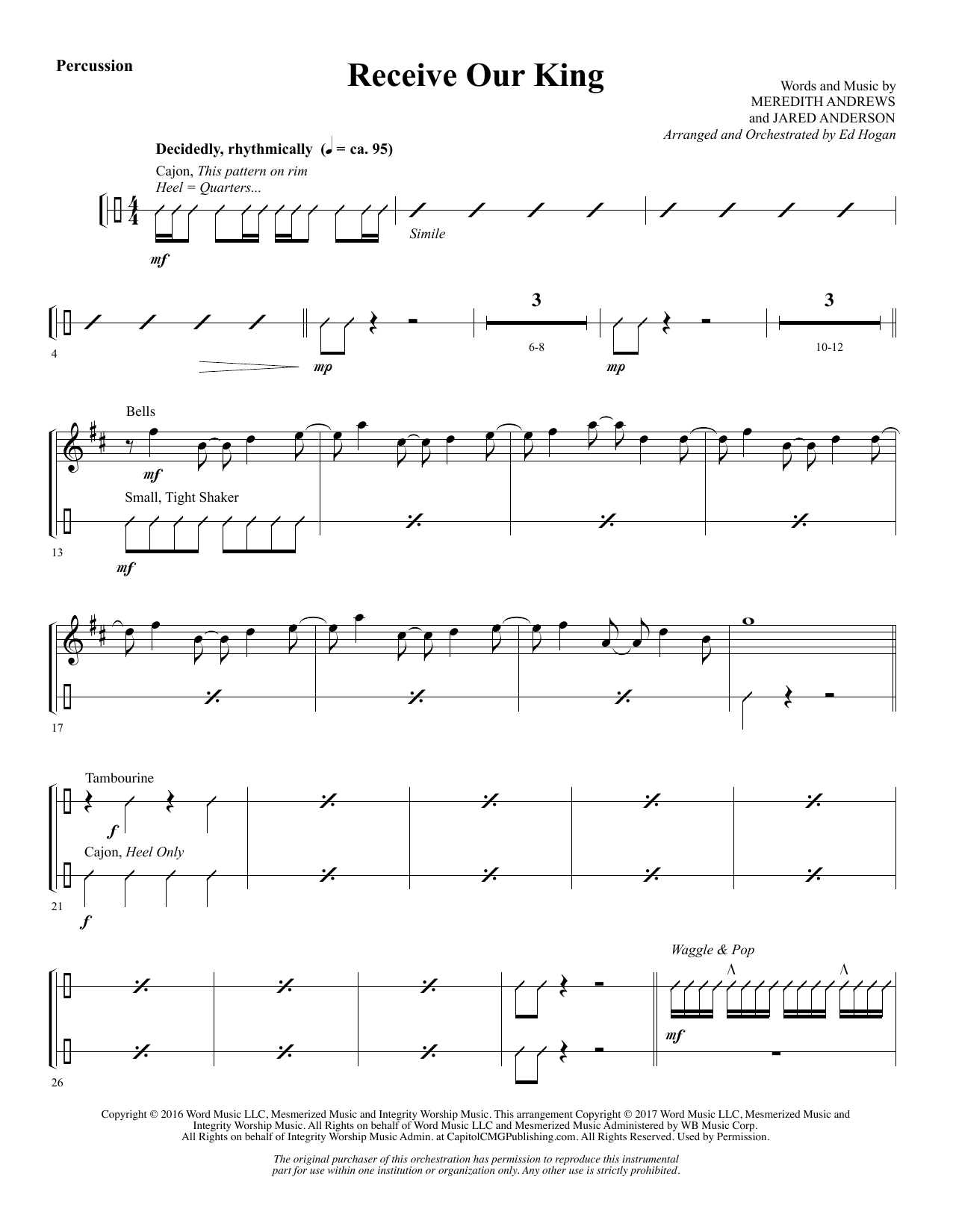Learn to play Ed Hogan Receive Our King - Clarinet (sub. Horn 1-2) sheet music for Choir Instrumental Pak in minutes. Ed Hogan Receive Our King - Clarinet (sub. Horn 1-2) sheet music notes and chords. Download Printable PDF.