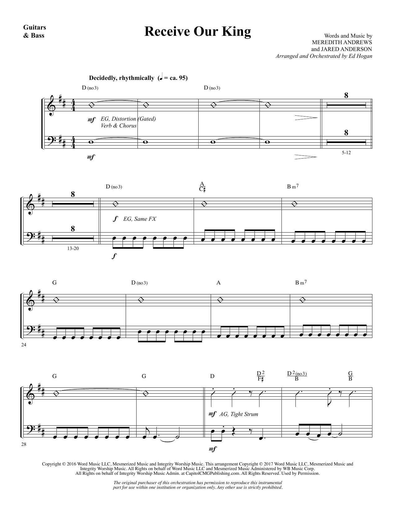 Learn to play Ed Hogan Receive Our King - Synthesizer sheet music for Choir Instrumental Pak in minutes. Ed Hogan Receive Our King - Synthesizer sheet music notes and chords. Download Printable PDF.